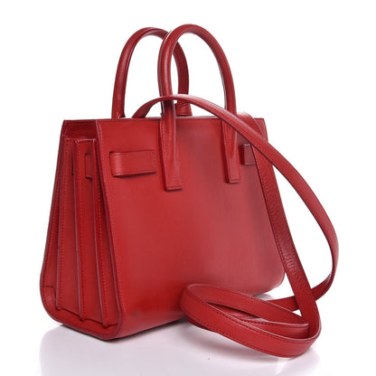 Saint Laurent Calfskin Nano Sac De Jour Lipstick Red 3 of 7