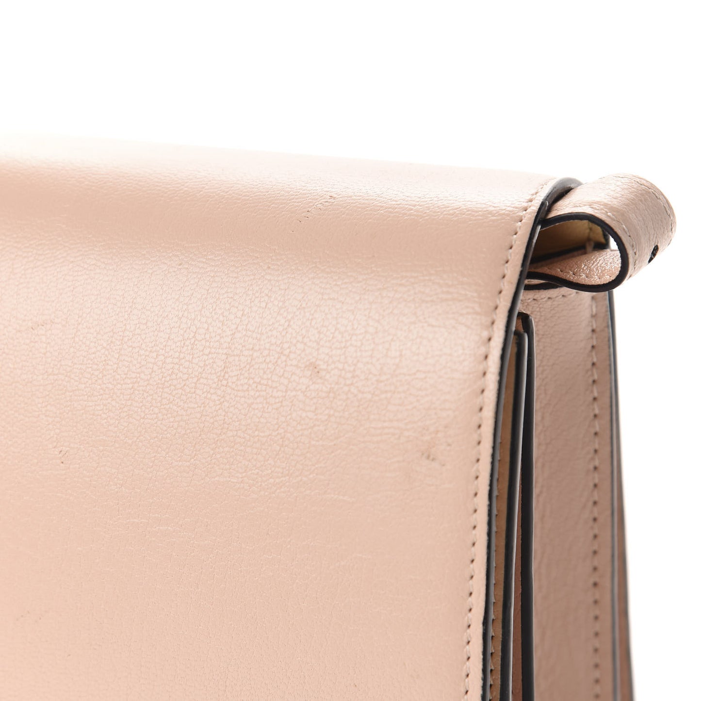 Shiny Goatskin Medium Classic Box Flap Bag Blush