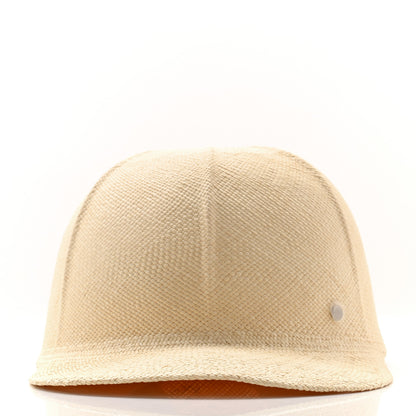 Hermes Panama Straw Mens Riley Cap 59 Naturel 3 of 8