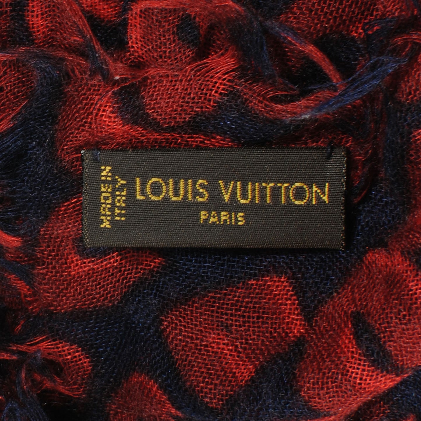 Cashmere Silk Sprouse Leopard Stole Scarf Marine