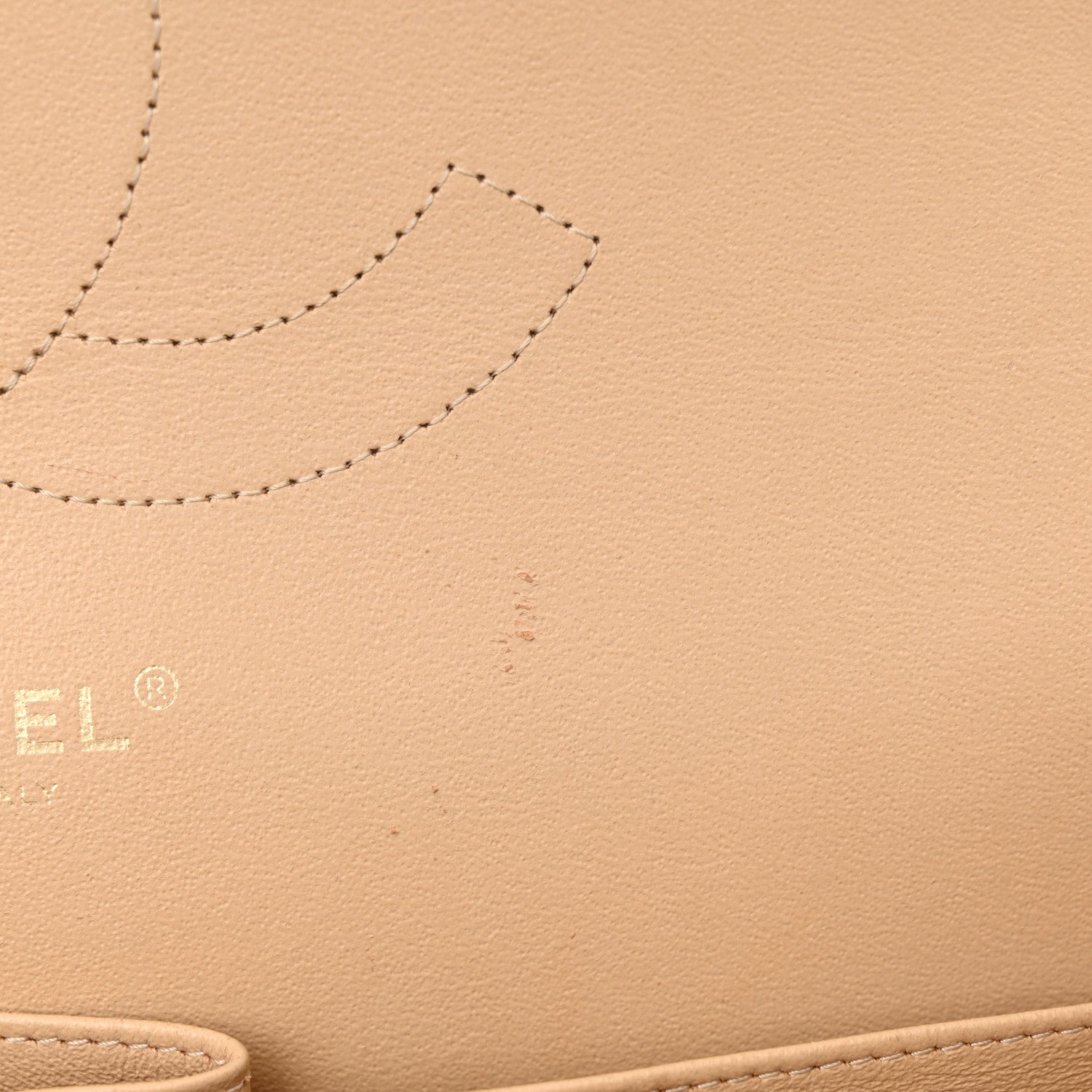 Chanel Lambskin Quilted Jumbo Double Flap Beige 14 of 21