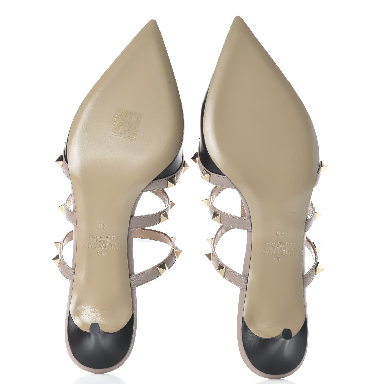 Valentino Garavani Nappa Rockstud 50mm Cage Mules 40 Black Poudre 5 of 9