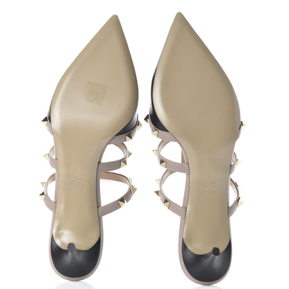 Valentino Garavani Nappa Rockstud 50mm Cage Mules 40 Black Poudre 5 of 9