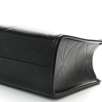 Prada Soft Calfskin Triangolo Symbole Embossed Mini Tote Black 9 of 10