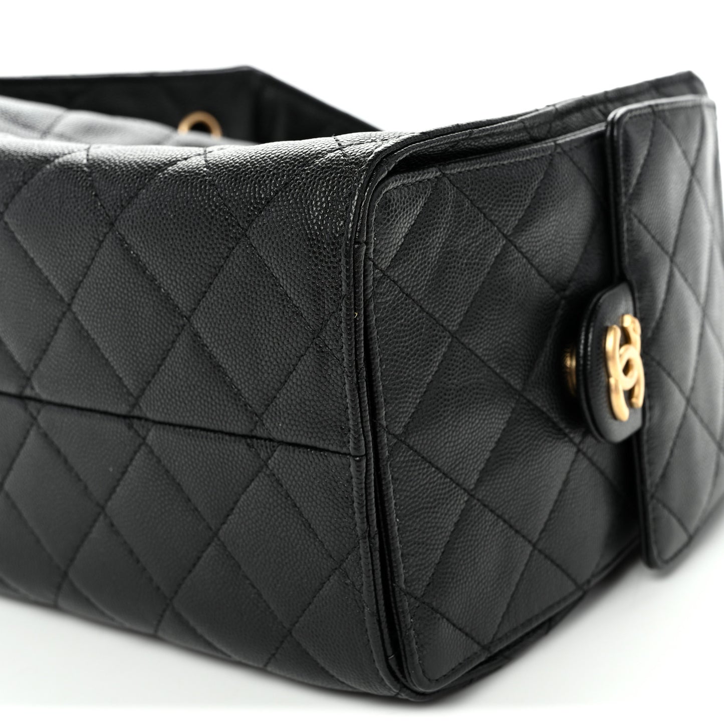 Caviar Quilted Small Chanel 25 Handbag Black