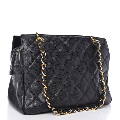 Chanel Caviar Quilted Petit Timeless Tote PTT Black 3 of 10