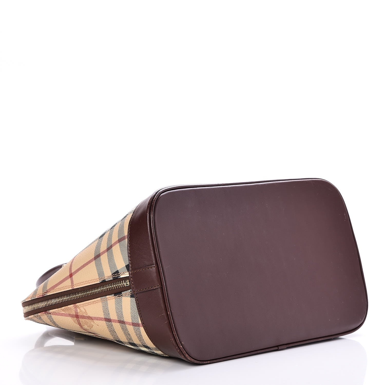 Burberry Haymarket Check Picadilly Bowler Brown 4 of 7