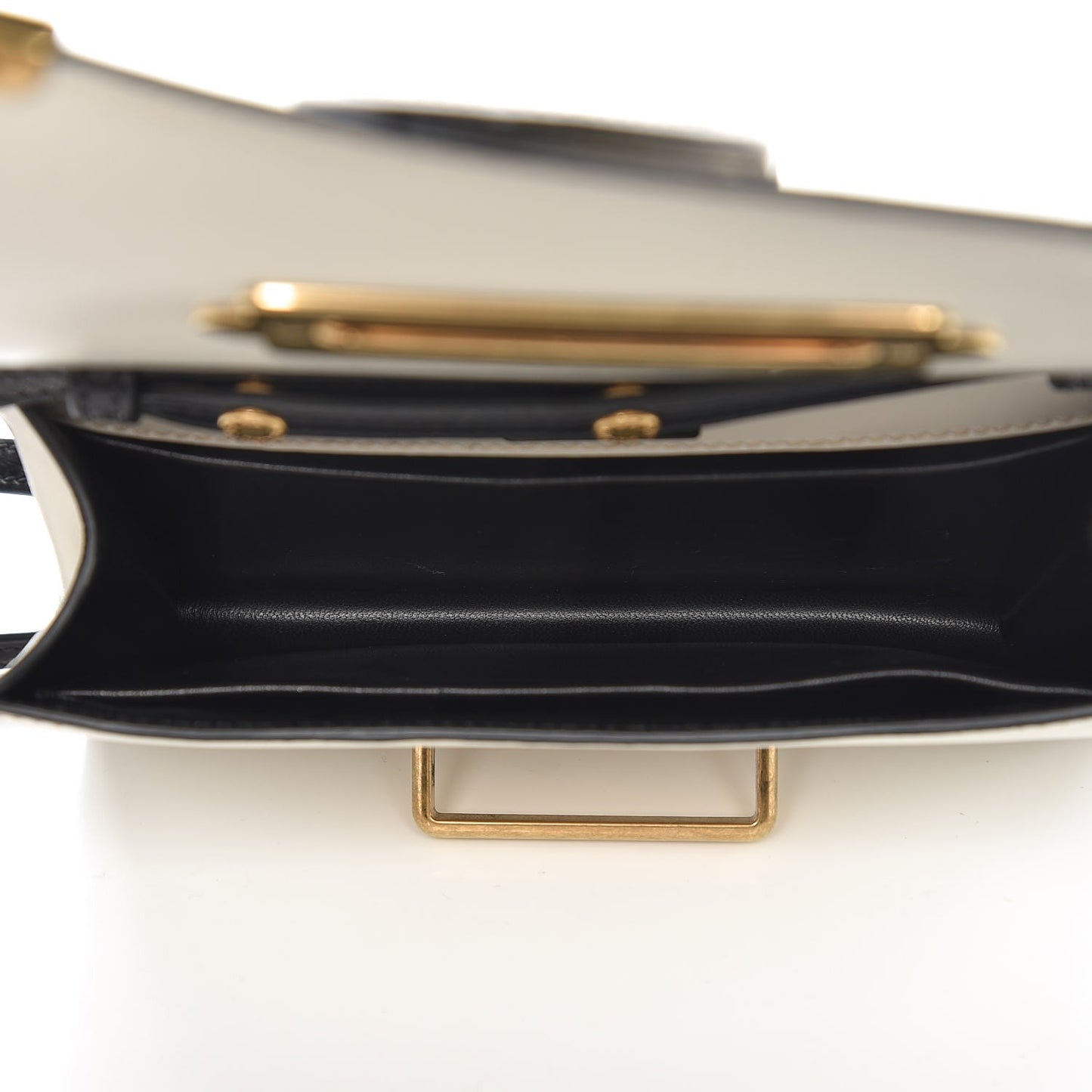 City Calf Saffiano Cahier Bag Talco Black