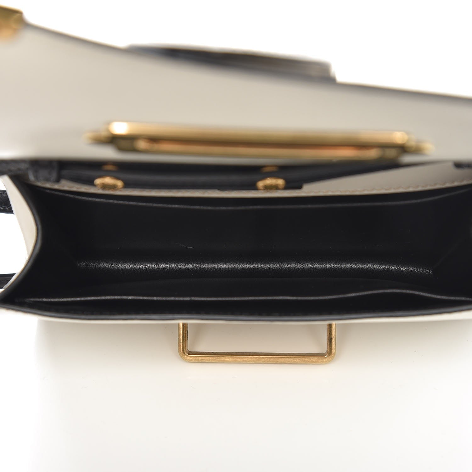 Prada City Calf Saffiano Cahier Bag Talco Black 5 of 6
