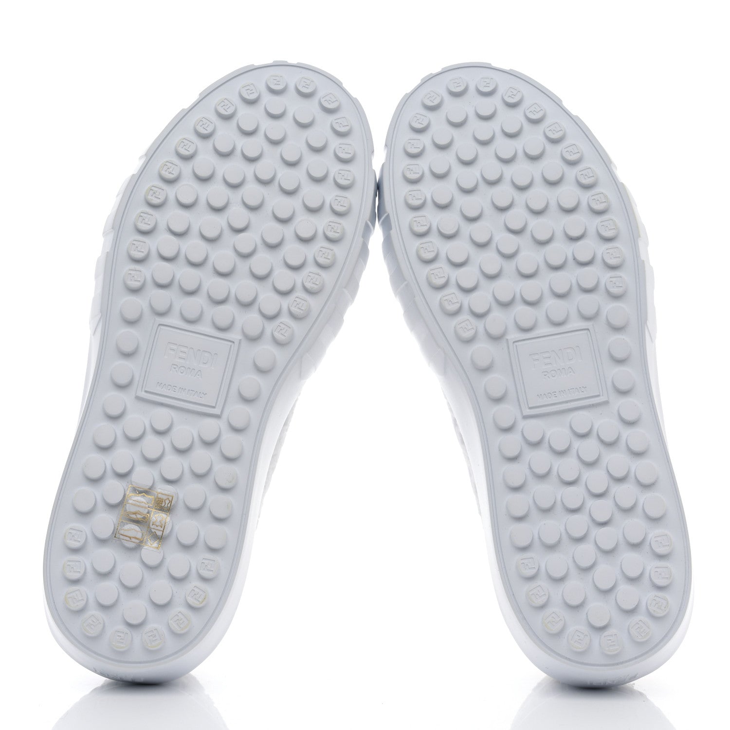 Fendi Velvet FF Calfskin Womens Fendi Force Low Top Sneakers 36 White 5 of 8