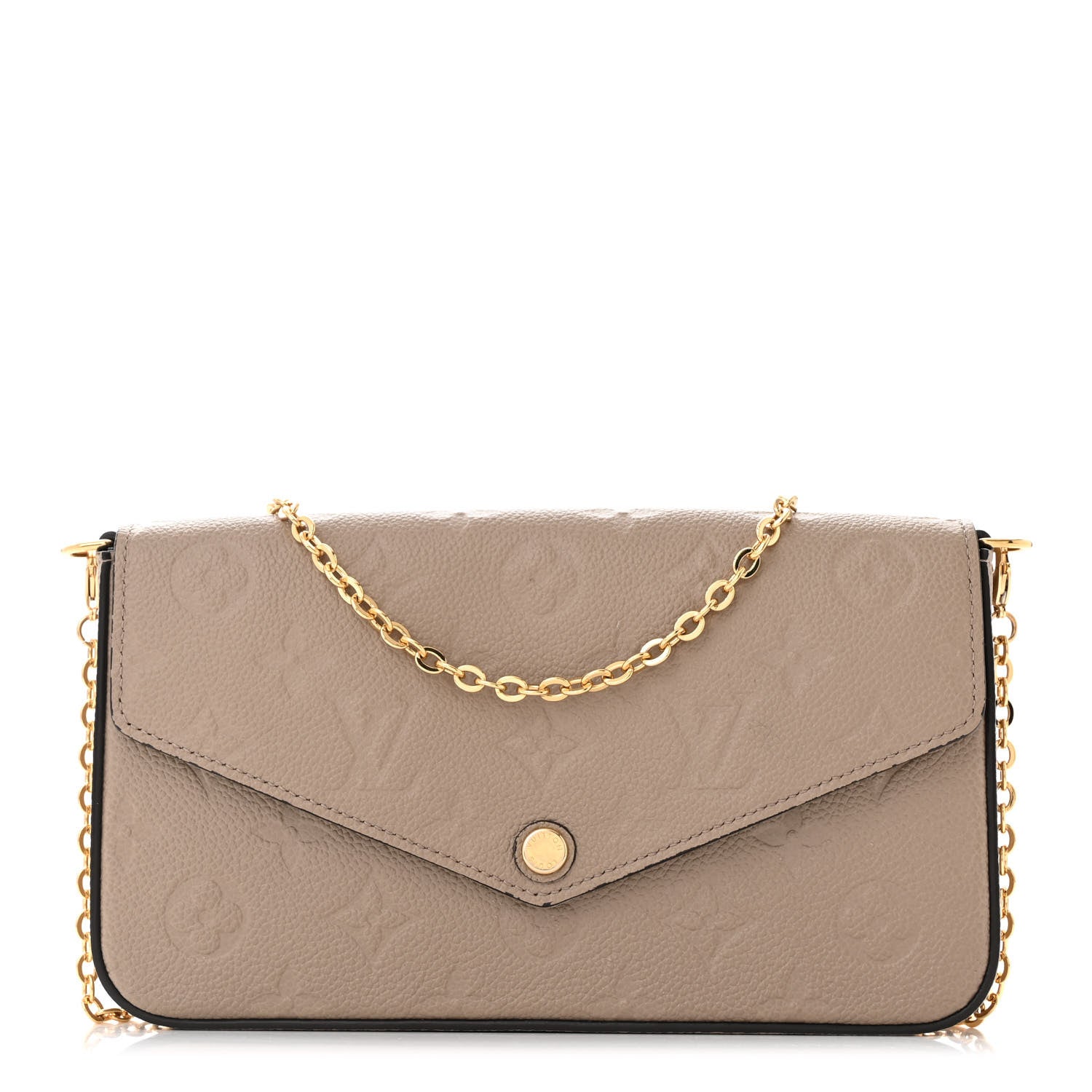 Louis Vuitton Empreinte Pochette Felicie Chain Wallet Tourterelle 1 of 11