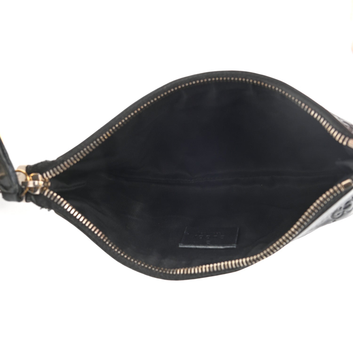 Gucci Guccissima Signature New Britt Wristlet Black 5 of 9