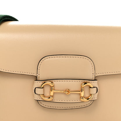 Gucci Azalea Calfskin Web Mini Horsebit 1955 Shoulder Bag Bubble Tea 8 of 10