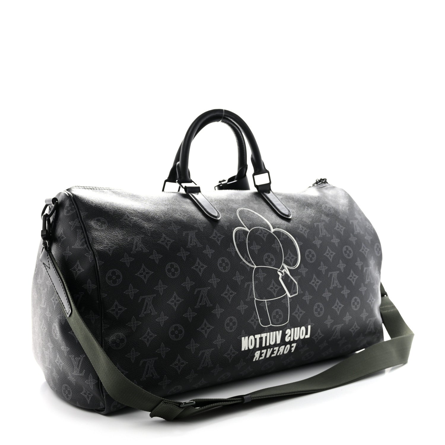 Louis Vuitton Monogram Eclipse Vivienne Keepall Bandouliere 50 2 of 9