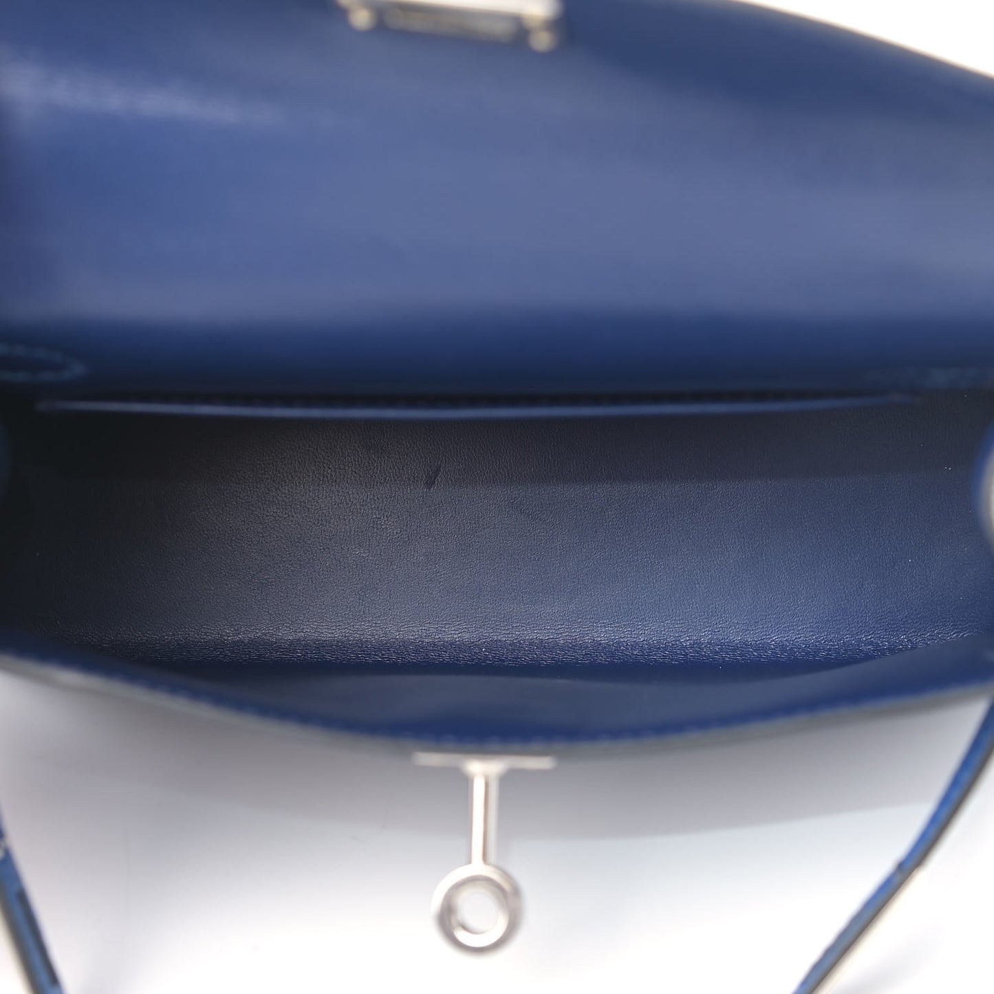 Epsom Mini Kelly Sellier 20 Bleu Saphir Bleu France Black