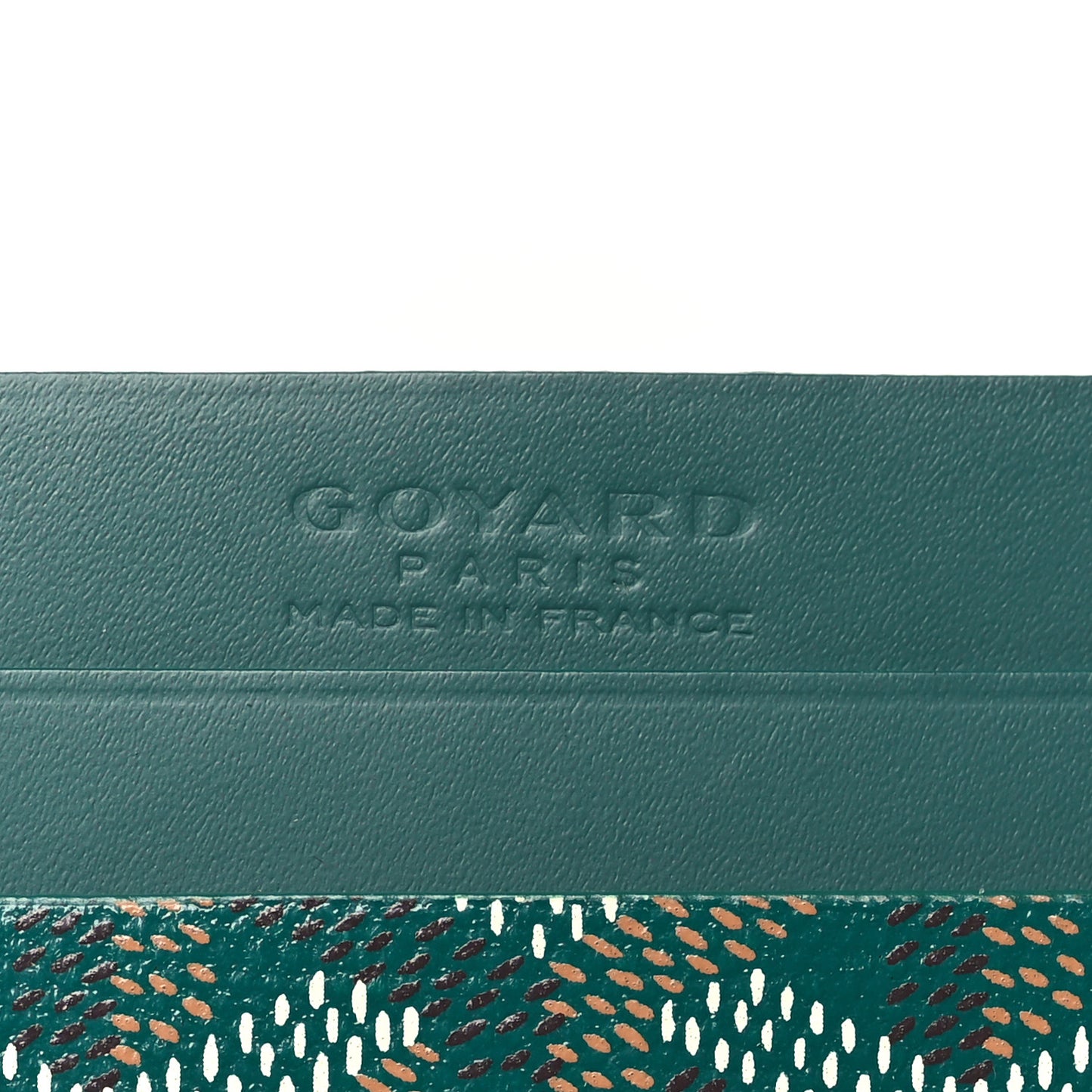 Goyardine Saint Sulpice Card Holder Green