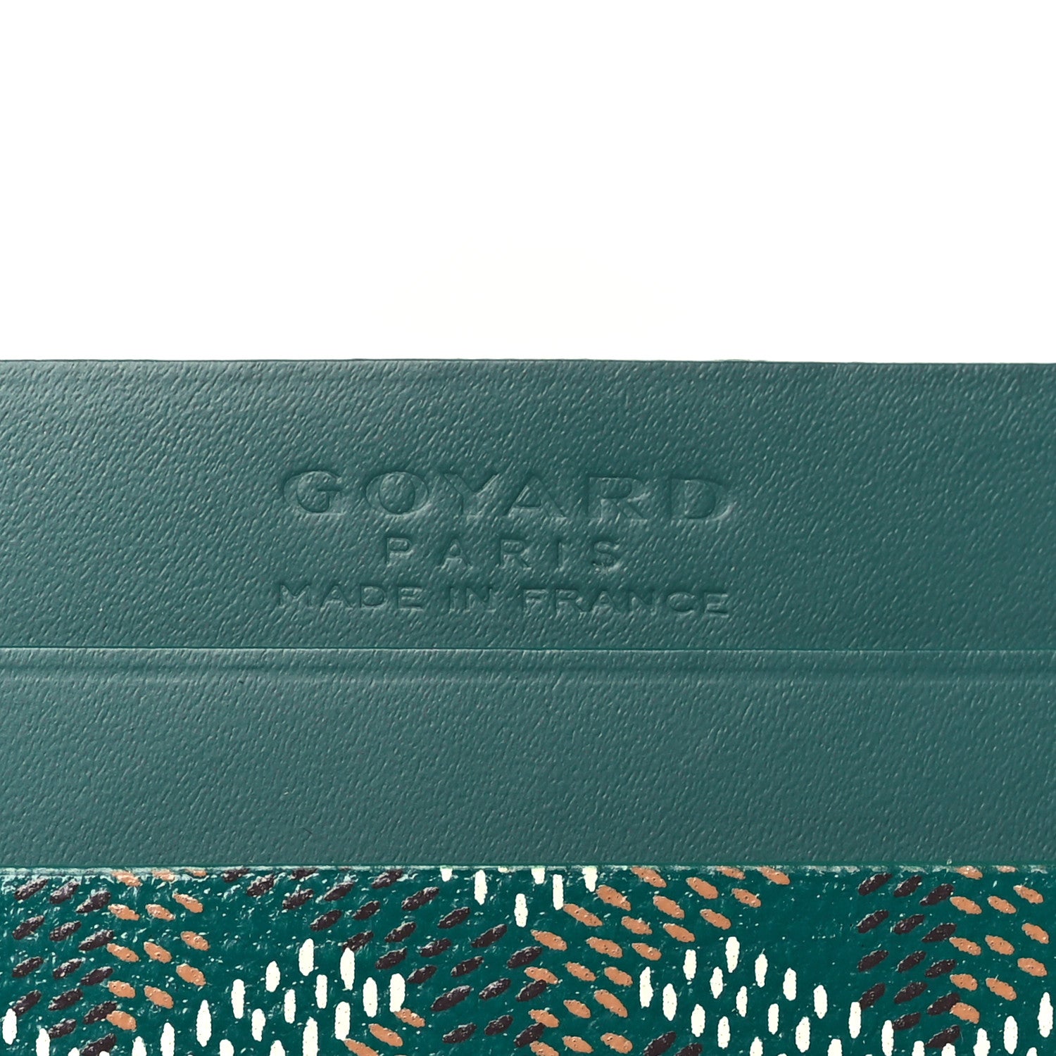 Goyard Goyardine Saint Sulpice Card Holder Green 6 of 7