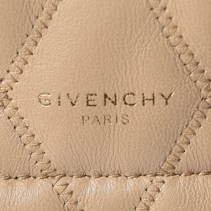 Givenchy Lambskin Quilted Mini GV Bucket Bag Beige Camel 9 of 11
