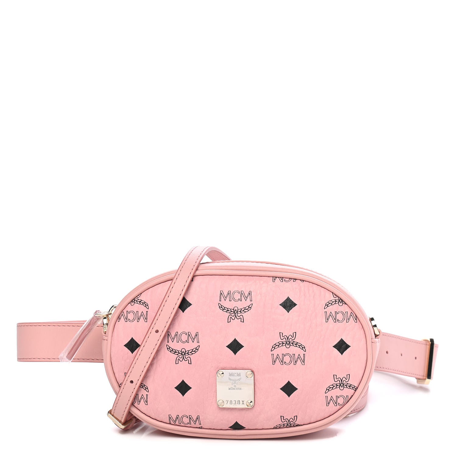 MCM Visetos Small Essential Belt Bag Pink 1 of 8