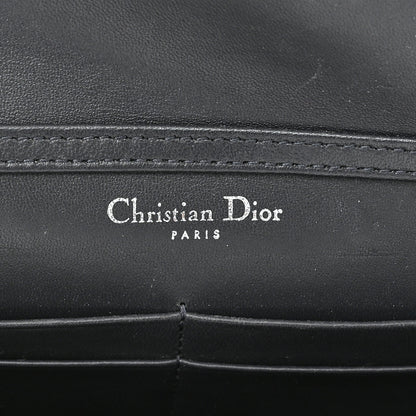 Christian Dior Patent Micro-Cannage Diorama Wallet on Chain Pouch White 6 of 9