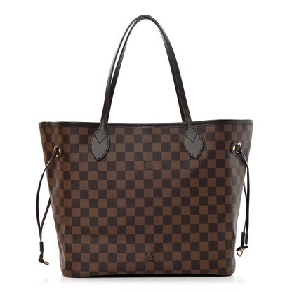 Louis Vuitton Damier Ebene Neo Neverfull MM Rose Ballerine 1 of 11