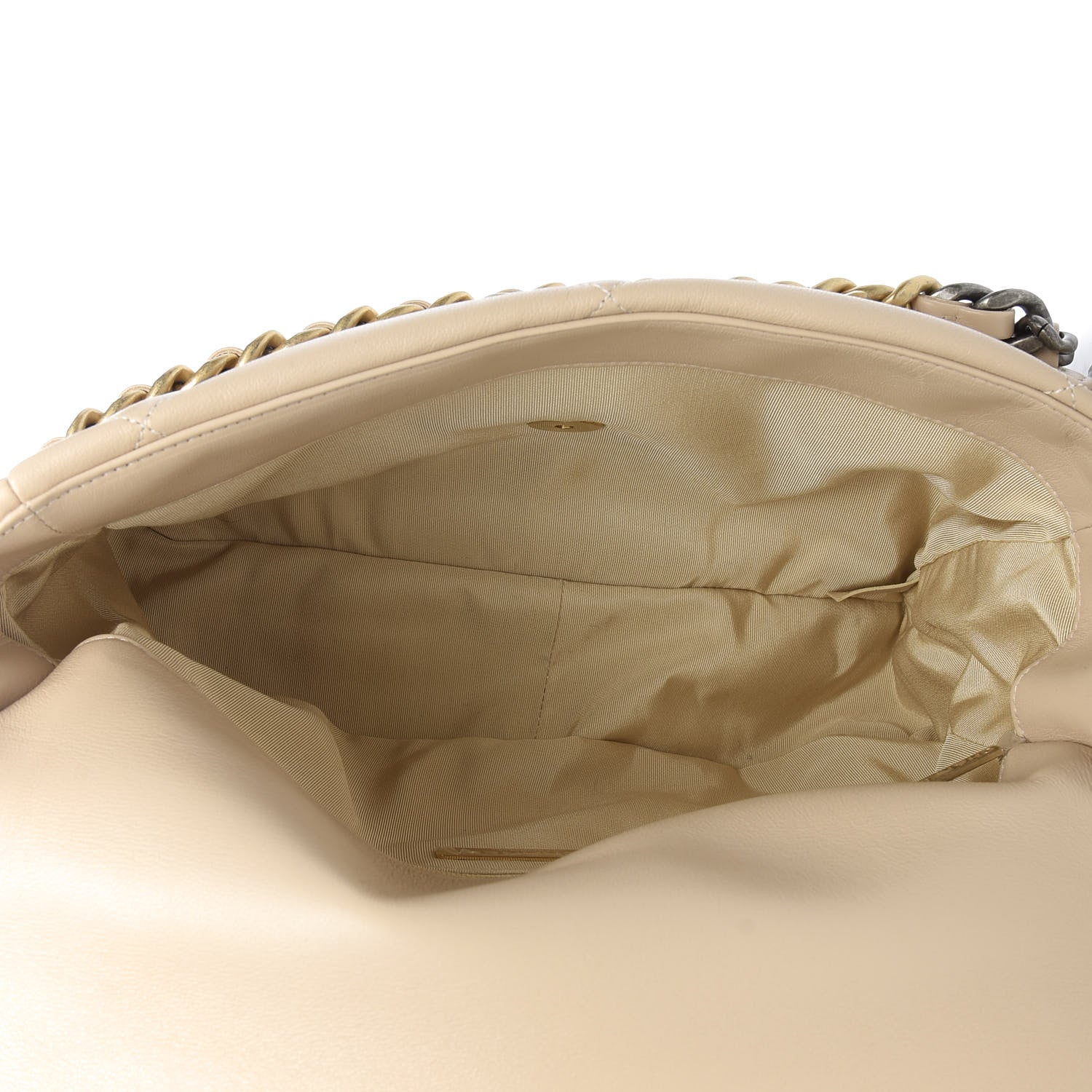 Chanel Quilted Large 19 Flap Beige 5 of 10