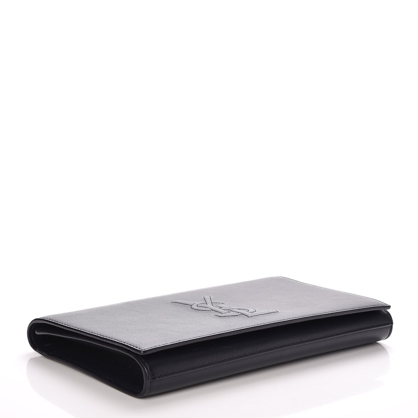 Calfskin Monogram Large Belle De Jour Clutch Navy