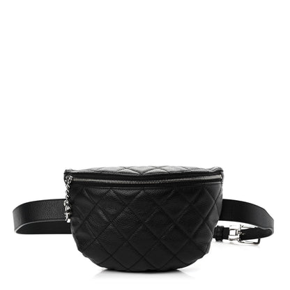 Chanel Grained Calfskin Quilted Waist Belt Bag Black 1 of 11