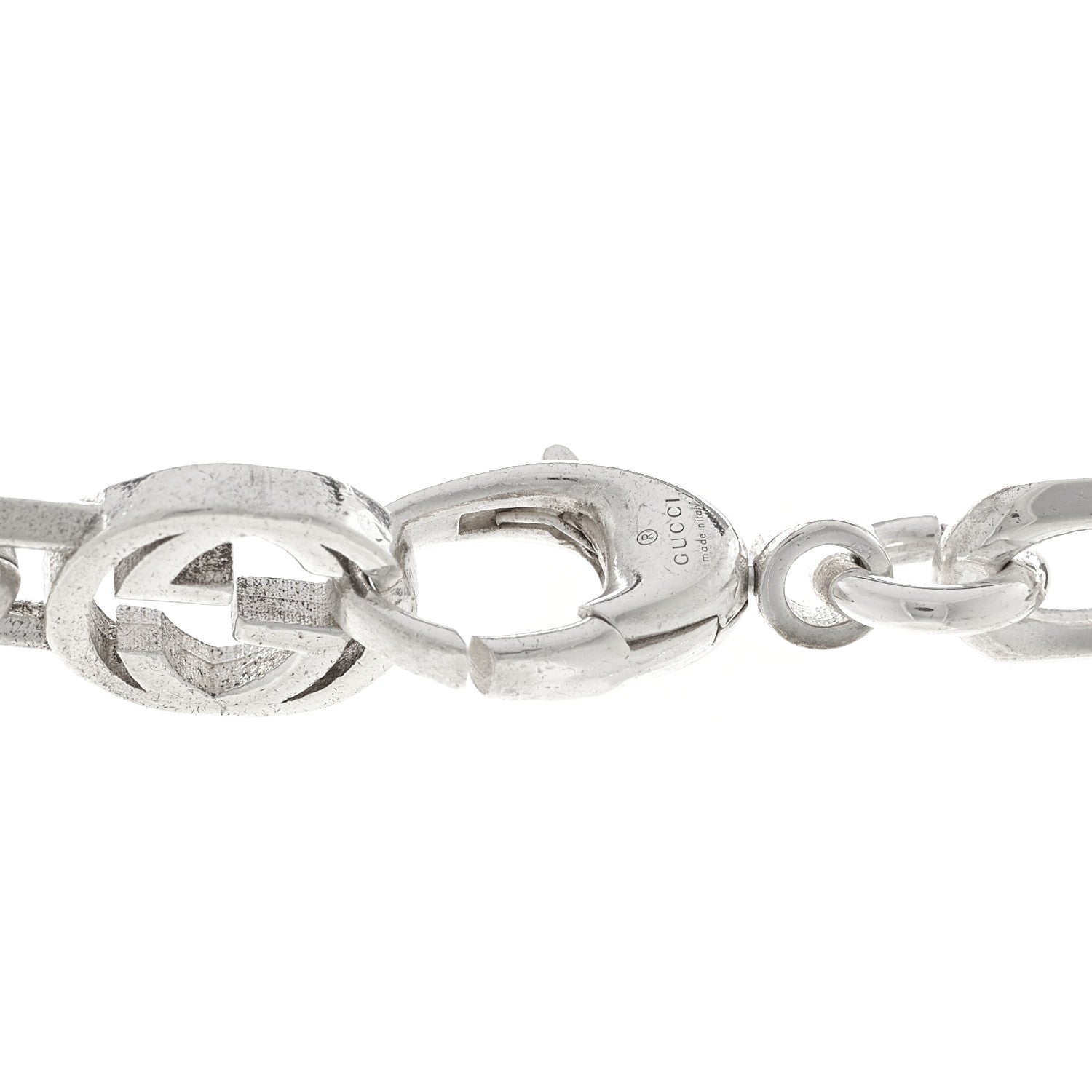 Gucci Sterling Silver Interlocking GG Chain Necklace 4 of 4