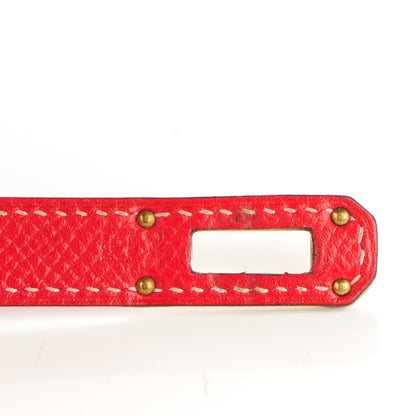 Hermes Epsom Kelly Longue Wallet Rouge Casaque Bleu Thalassa 9 of 11