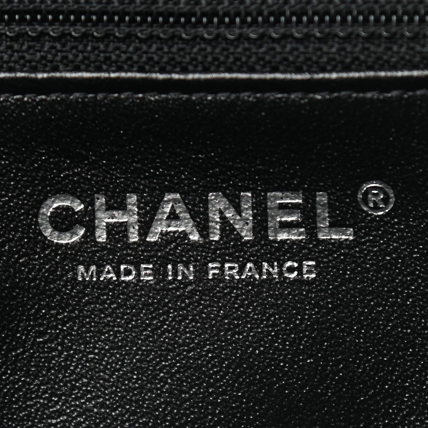 Chanel Metallic Crumpled Patent Calfskin Chevron Quilted Flap Clutch Black 6 of 7