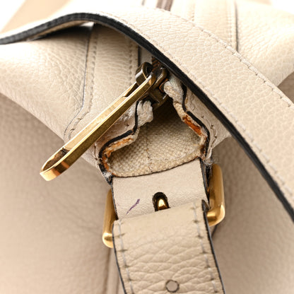Gucci Grained Calfskin Logo Half Moon Hobo White 14 of 16