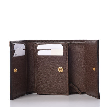 Gucci GG Supreme Monogram Web Ophidia French Flap Wallet Beige New Acero 5 of 7