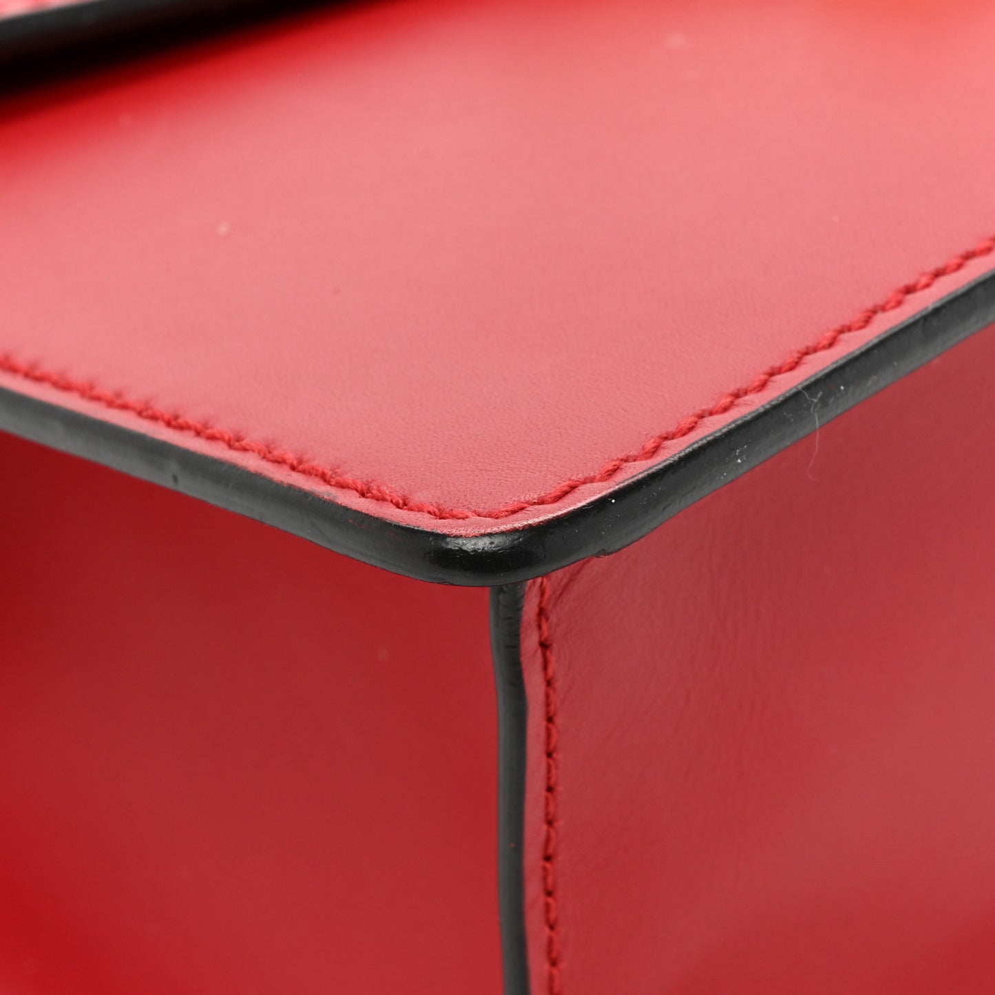 Calfskin Mini Sylvie Top Handle Bag Hibiscus Red