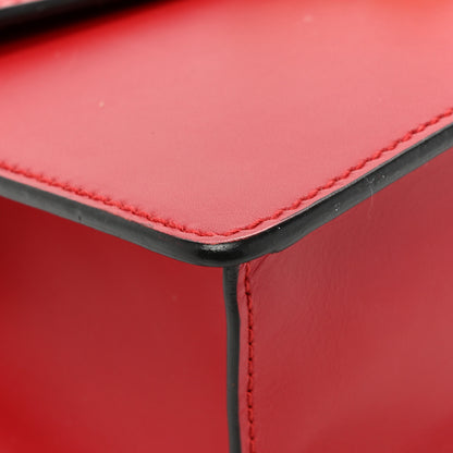 Gucci Calfskin Mini Sylvie Top Handle Bag Hibiscus Red 12 of 15