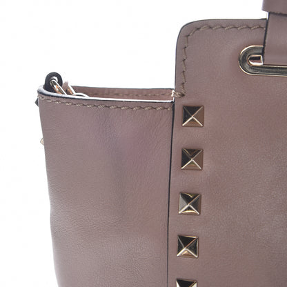 Valentino Garavani Vitello Mini Rockstud Tote Poudre 11 of 11