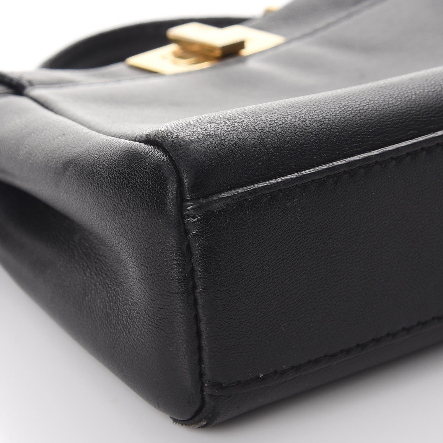 Fendi Nappa Micro Peekaboo Iconic Satchel Black 8 of 12
