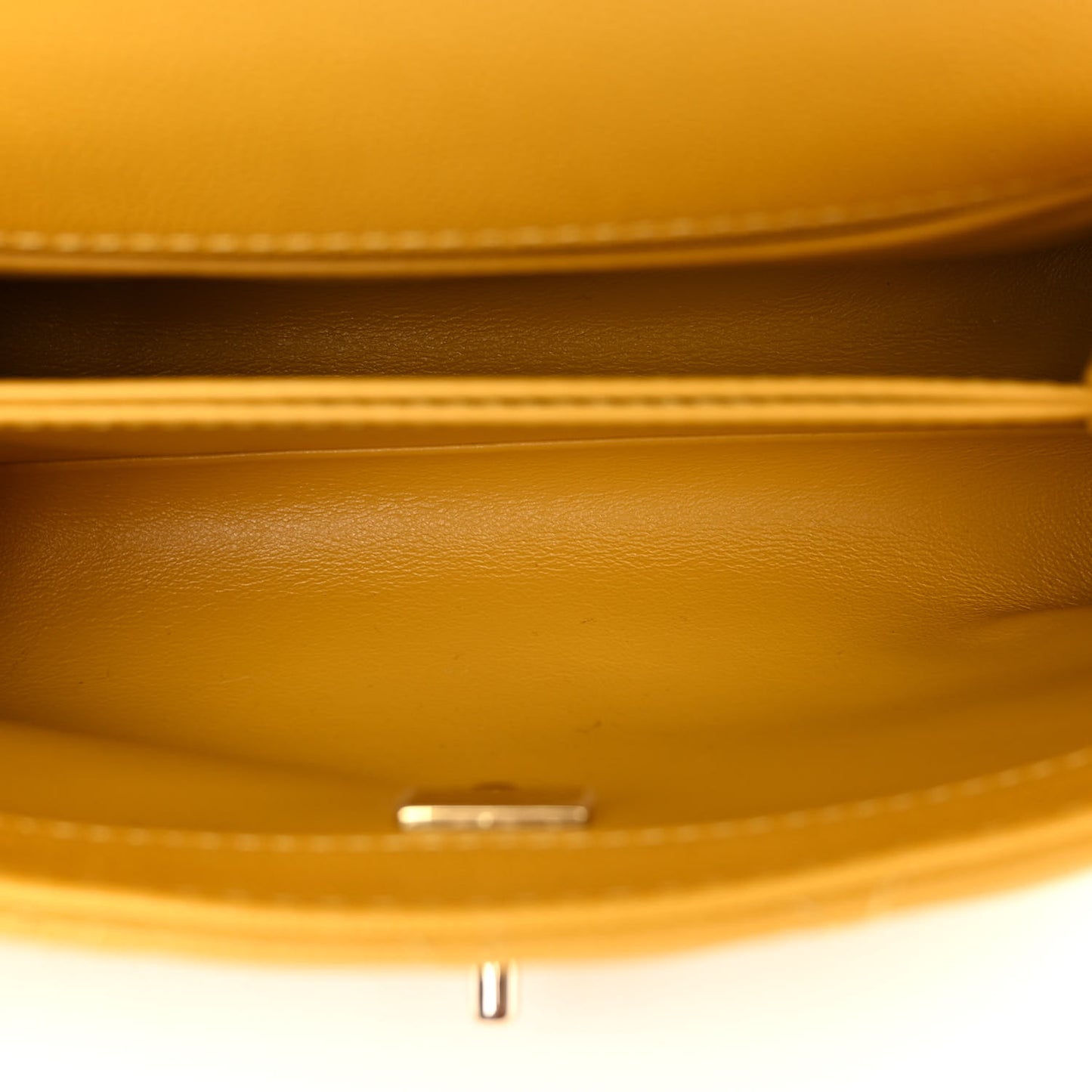 Caviar Quilted Mini Coco Handle Flap Yellow