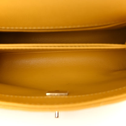 Chanel Caviar Quilted Mini Coco Handle Flap Yellow 4 of 8