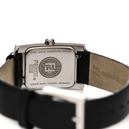 Fendi Stainless Steel Calfskin Diamond 22mm Quartz Watch Black 4 of 4