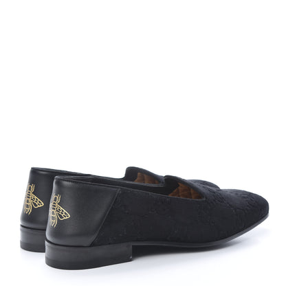 Gucci Velvet GG Monogram Mens Loafers 8.5 Black 4 of 9