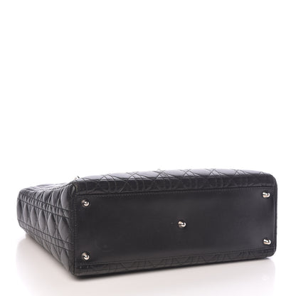 Christian Dior Lambskin Cannage Large Lady Dior Black 4 of 13
