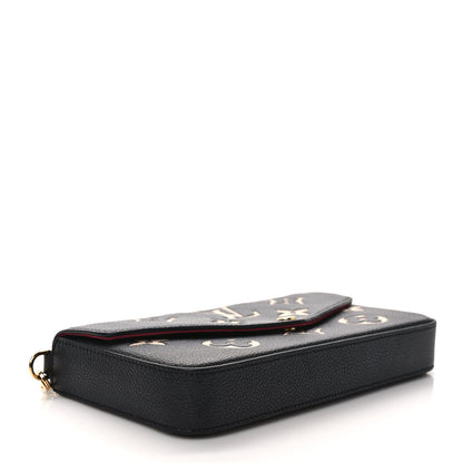 Louis Vuitton Empreinte Monogram Giant Felicie Pochette Black Beige 5 of 10