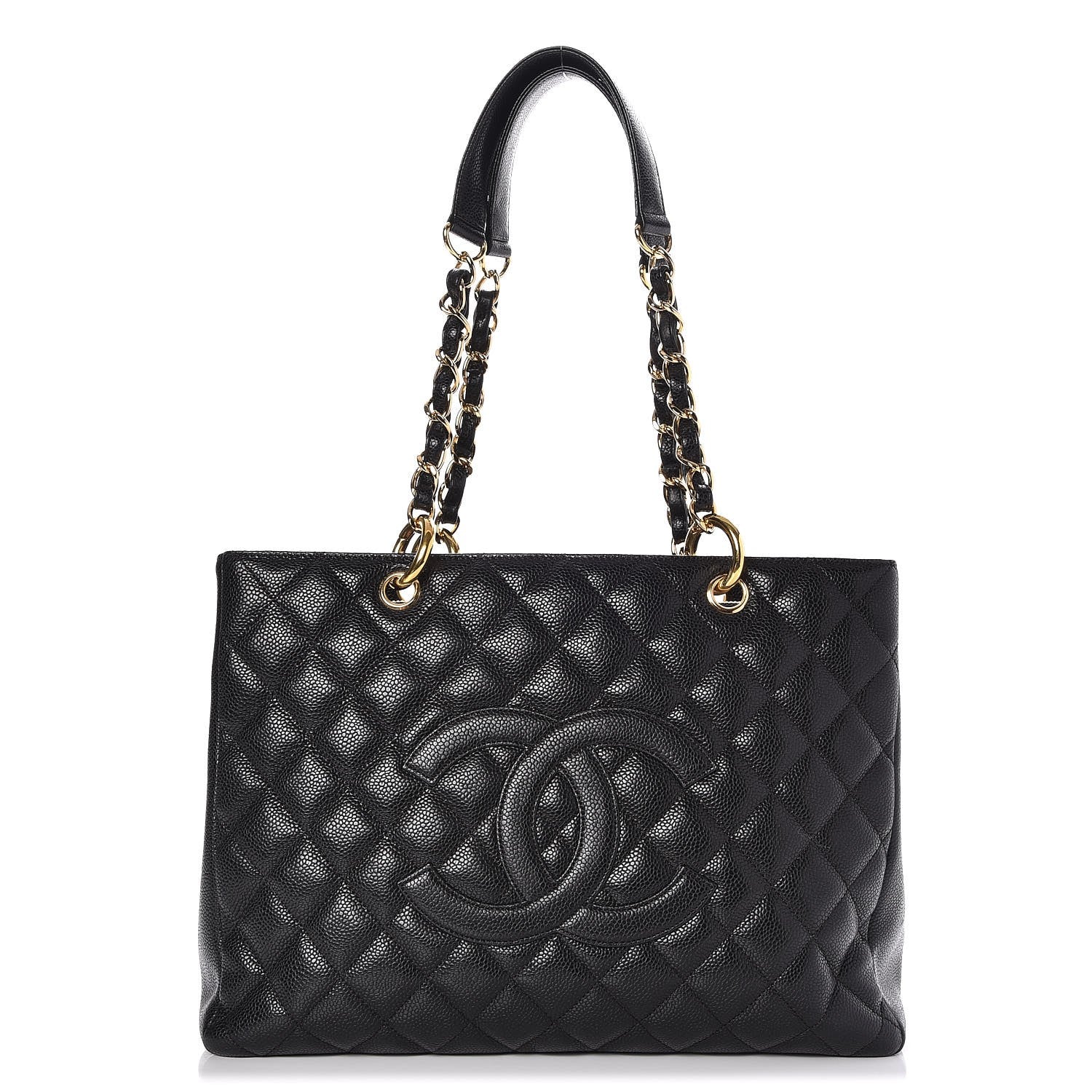 Chanel Caviar Quilted Grand Shopping Tote GST Black 1 of 8