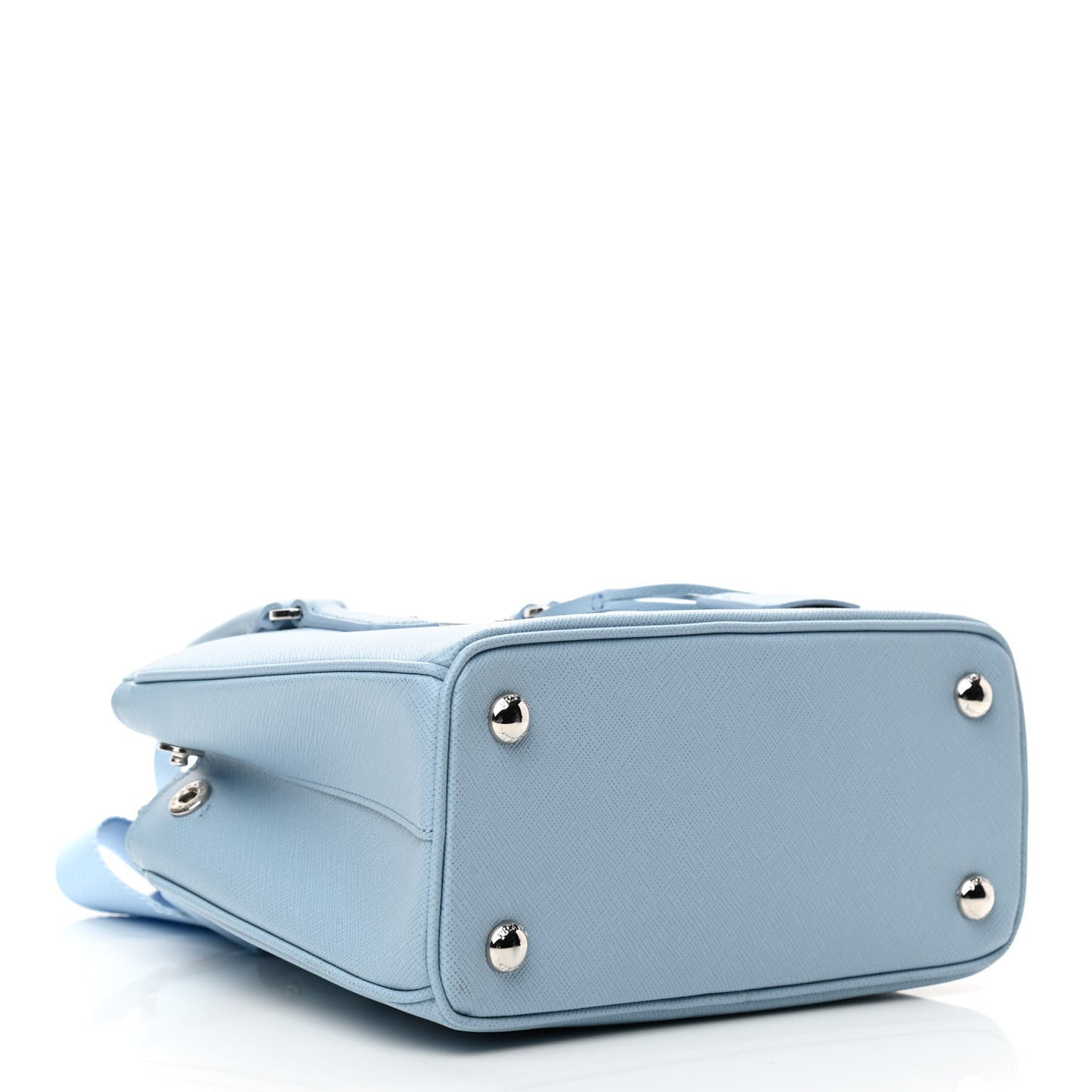 Saffiano Lux Micro Galleria Shoulder Bag Astrale