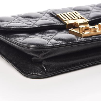 Christian Dior Lambskin Cannage Small Dioraddict Flap Bag Black 5 of 12