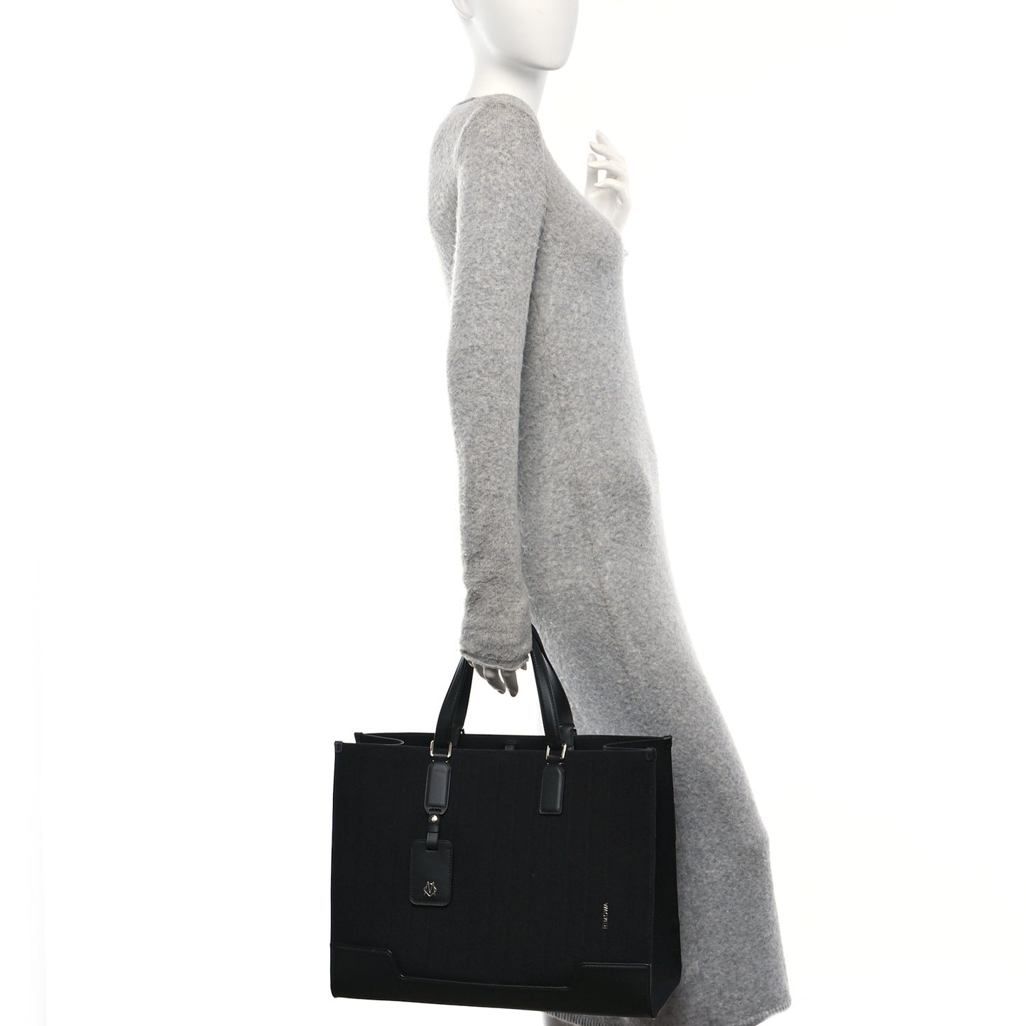 Canvas Never Still Large Tote Black