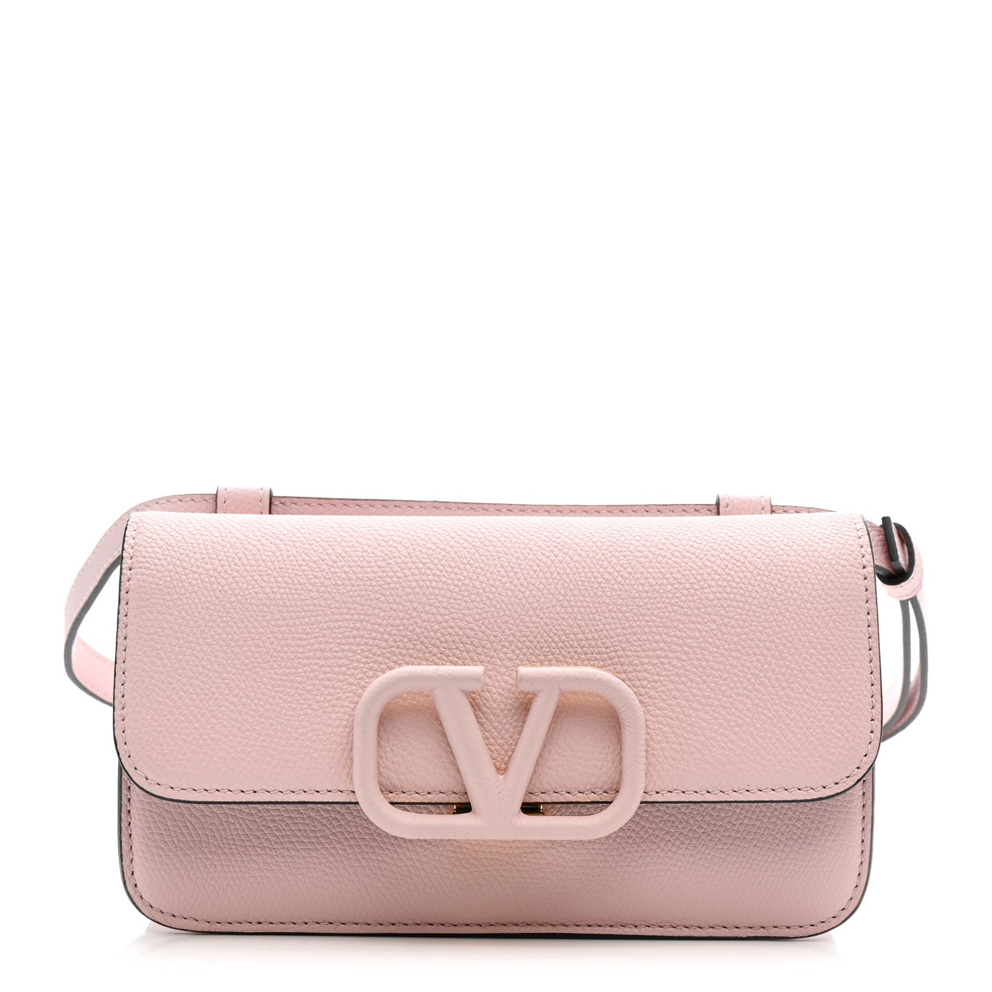 Grainy Calfskin VSling Belt Bag Rose Quartz
