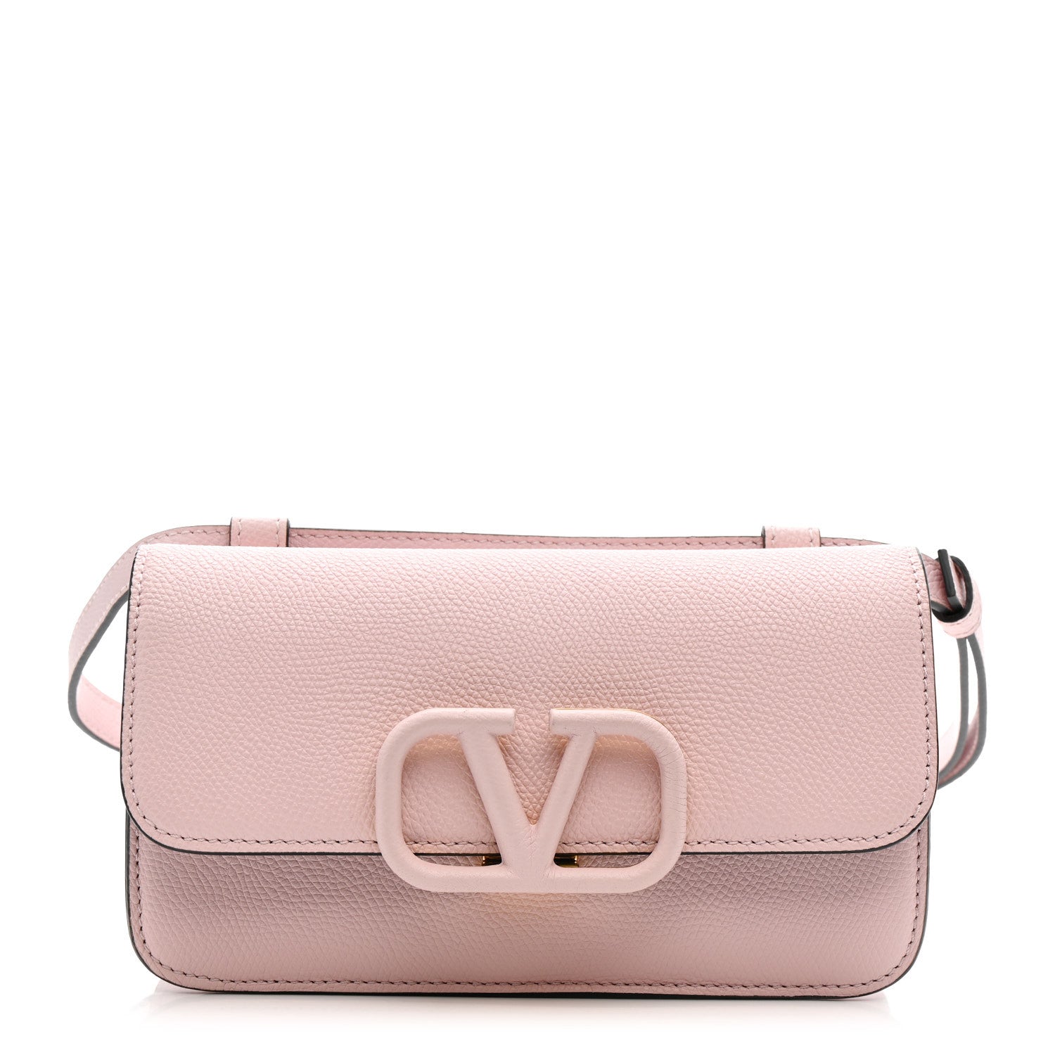 Valentino Garavani Grainy Calfskin VSling Belt Bag Rose Quartz 1 of 10