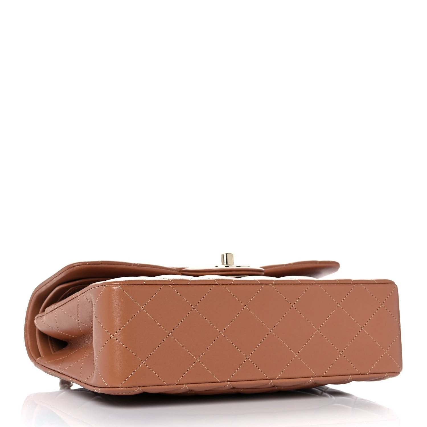 Chanel Lambskin Quilted Small Double Flap Brown 4 of 10